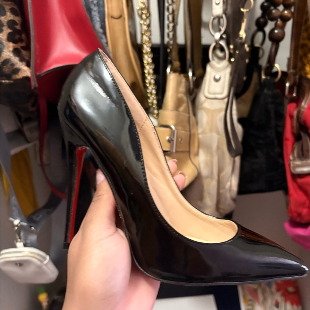 Christian Louboutin Black Patent Heels